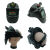 嘉博森全自动电焊变光面罩头戴式新型防护罩脸部烧轻便氩弧焊工焊接 真彩1套10保护片