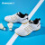 川崎（KAWASAKI） 羽毛球鞋男女款运动鞋防滑透气减震耐磨训练鞋 K-073D 白金 43