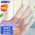 海斯迪克 加厚防滑护指 耐磨乳胶手指套(100只) 米白色 2.7cmM码 