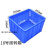 全新料塑胶箱10号16号22号18号塑料周转箱收纳箱塑胶框  10#箱595 蓝色