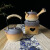 复古粗陶煮茶壶功夫茶具烧水泡茶围炉煮茶养生陶瓷侧把煮茶器 如意炉宽14cm高13.5cm 600-800ml