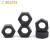 嘉耐特 12级高强度六角螺母 碳钢发黑螺帽 M2.5(P0.45)50个 