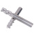 跃励工品铝用钨钢铣刀三刃立铣刀高硬刀具55度硬质合金铣刀  d2.5*8c*D4*50L 一支价 