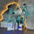 未来姬雕塑空山基摆件机械姬艺术人物大型落地酒吧网红坐姿装饰品 飞天姬 翅膀(喷漆款)高262cm