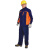 中神盾 SWS-CDS-301 长袖工作服套装男 耐磨劳保服套装 深蓝拼橘红2XL/180