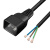 国标PDU服务器UPS电源线c13/C14/C19C20插头裸线尾连接线三孔 c14黑色三芯2.5平方 2m