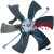 YLS风扇用三相异步电动机螺杆空压机排风扇散热马达轴流电机4P 金属风扇550-6叶 默认