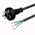 澳标电源线SAA认证澳式插头线3芯0.75/1.5平方三孔裸尾连接线 澳标1.0平方 1、5米