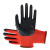 星宇#528丁腈浸胶手套 12双 红色 防滑耐磨抗撕裂尼龙13针加密工地工作劳保手套 定制