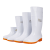 大码白色雨鞋食品厂工作雨靴防滑食品卫生靴防油加绒加棉保暖水鞋 509中高筒白色加厚款 标准码 39