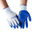 帆布手套适用劳保防水防油防护防滑胶皮耐油胶工作浸胶耐磨汽修 佳护蓝手套12双 均码