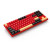 HELLO GANSS高斯HS87T/108T三模机械键盘热插拔RGB机械键盘 游戏键盘 HS87T 法拉红（87键全键可换轴） TTC金粉聚光镜轴