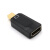 迷你MiniDP雷电接口转hdmi转接线适用于MacBook air微软surface p 雷电2Mini DP接口(黑色4K版)