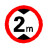 交通标志牌限高2米2.5m3.3.5m3.8m4m4.2m4.4.5m4.8m5m2.2 30带配件(限高2M)