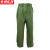 京洲实邦 喷砂衣打砂服 帆布加厚防护服【绿色裤子】ZJ-4226
