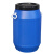 京采无忧 带盖塑料化工桶食品级密封塑料酵素桶涂料废液桶 30升 加厚款 蓝色