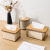 卫洋 WYS-2489 简约创意纸巾盒 轻奢透明抽纸盒 透明灰棕圆形卷纸筒