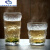 山头林村日式玻璃杯家用水杯加厚冰川杯威士忌酒杯茶杯果汁牛奶咖啡杯 透明款高款+矮款 0ml 0只