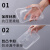一次性餐盒圆形打包盒长方形饭盒加厚级塑料外卖盒冰粉碗带盖 650ml透明长方形（50套带盖）+50双筷子