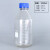 加厚玻璃GL45蓝盖试剂瓶密封化学实验瓶耐腐蚀样品瓶红盖四氟垫瓶 透明1000ml蓝盖+硅胶圈