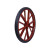 盛富永 26寸角铁实心轮建筑工地专用力车轮胎橡胶带孔实心车轮子 680mm 加重