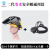 通用安全帽上自动变光电焊面罩电焊防护罩焊工帽子适配器配件套帽 432X+二代10张保护片+黄色安全帽