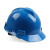 梅思安安全帽工地V型透气国标加厚ABS厂家批发建筑工程防砸头盔印字 蓝色 V型透气ABS