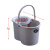 塑料老式墩布桶旋转拧水单桶手动挤水桶手压地拖桶拖地拖把桶 加厚款红色一个桶一个拧干器