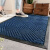 兰诗 WSD2205 商用丙纶橡胶地垫耐磨耐蹭地毯室外防滑菱形拼纹脚垫 贵族蓝45*75cm