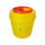 久洁圆型利器盒卫生所锐器盒黄色小型废物桶医院诊所科室5L