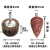 打磨不锈钢的专用磨头金属抛光直磨机百叶轮带柄叶轮砂布内圆磨头 锥形  16MM 【80目】