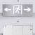 雷士照明  LED消防应急疏散指示牌 单面向左  白光 AC220V 不锈钢材质