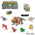 儿童积木玩具奇趣扭蛋恐龙时代幼儿园火车拼装玩具男孩侏罗纪定制 12个一套(各2个)恐龙扭蛋