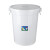 定制加厚大号储水桶蓄水桶储水用发酵桶腌菜酿酒塑料大白桶HKNA 加厚白色120升(带盖)装水208斤