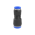 气管快速快插变径接头PG6-4/10-8/16-12气动元件空压机配件气泵 蓝色P G10-8(100只装)
