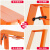 日本长谷川梯子 铝合金家用梯 钢琴烤漆 彩色折叠 登高扶手踏台 红点奖ML ML2.0-2RD红色两步0.56米
