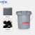 中环力安 带刻度加水桶长嘴塑料提水桶保洁带刻度方口水桶 10L小号灰色