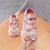 薇靡雅（WEIMIYA）新款女童时尚水砖卡通公主鞋韩版小女孩亮片皮鞋软底宝宝鞋 粉色 32码 内长19.2cm