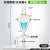 双层梨形分液漏斗厚料夹套梨型分液漏斗球形漏斗玻璃四氟活塞6012525050010002000300 四氟活塞125ml-带刻度