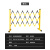 可移动绝缘施工围栏电力安全玻璃钢圆管伸缩围栏隔离带围挡防护栏 红白色 高1.2*长1.5米 国标加厚