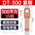 DT堵油铜鼻子线鼻子接线端子紫铜电缆接头16/35500平方线耳接头 DT-300  (1只装)