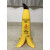 定制适用小心地滑台阶安全警示牌禁止停车标志酒店用品立式香蕉皮路锥创意 中英文版(90cm)小心地滑 60x30cm