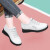 奢迪卡（SHEDIKA）品牌新款小白鞋女平底休闲低跟百搭舒适软底妈妈鞋防滑小皮鞋 米白色 35 精美礼盒