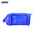 安赛瑞 斜口组合式零件盒 加厚物料收纳盒 工具螺丝元件配件塑料分类盒350×200×155mm 蓝色（1个装） 200460