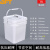 贝傅特 密封打包桶 加厚塑料桶带盖密封包装桶果酱桶多规格 正方形桶-13L-白色