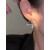SNQPA.925银针个性独特心跳耳环小众设计感金属风耳钉精致简约耳饰 不 线心跳耳环