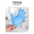 帮手仕一次性蓝色防护手套（无粉）防滑耐磨盒装抽取式PVC材质丁腈合成手套 合成丁腈（M码1000只）