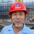 HKNA中国建筑安全帽工地国标玻璃钢头盔工作钢盔领导工程白色定制logo V型蓝色