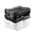 普利赛拉 垃圾袋办公酒店物业商用平口塑料袋 黑色45x45CM 1000个/装 2g