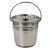 铁桶不锈钢水桶圆桶大容量储水桶手提幼儿园食堂铁皮桶油桶定制 28cm(9升) 300板材